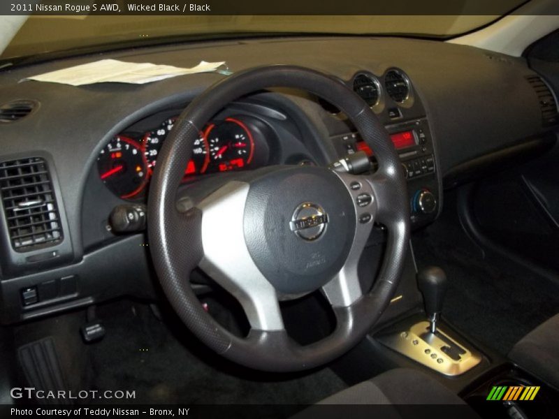 Wicked Black / Black 2011 Nissan Rogue S AWD