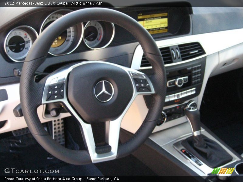 Arctic White / Ash 2012 Mercedes-Benz C 350 Coupe
