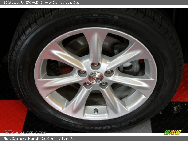 Smokey Granite / Light Gray 2009 Lexus RX 350 AWD