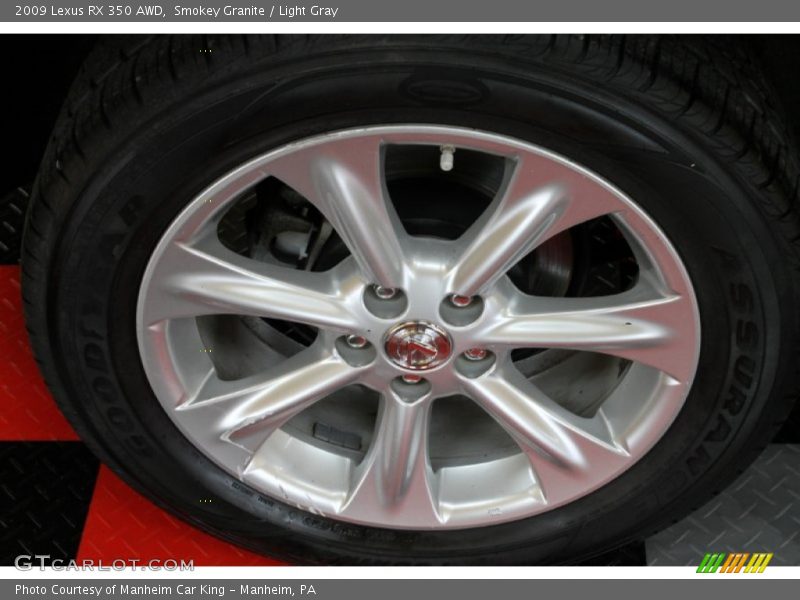 Smokey Granite / Light Gray 2009 Lexus RX 350 AWD
