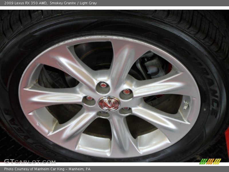 Smokey Granite / Light Gray 2009 Lexus RX 350 AWD