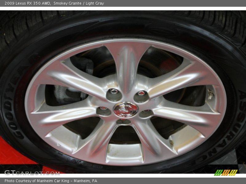 Smokey Granite / Light Gray 2009 Lexus RX 350 AWD