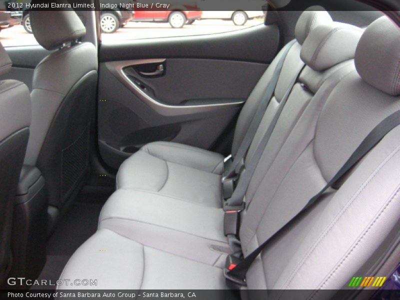 Indigo Night Blue / Gray 2012 Hyundai Elantra Limited