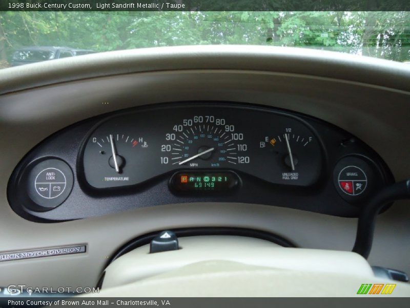 Light Sandrift Metallic / Taupe 1998 Buick Century Custom