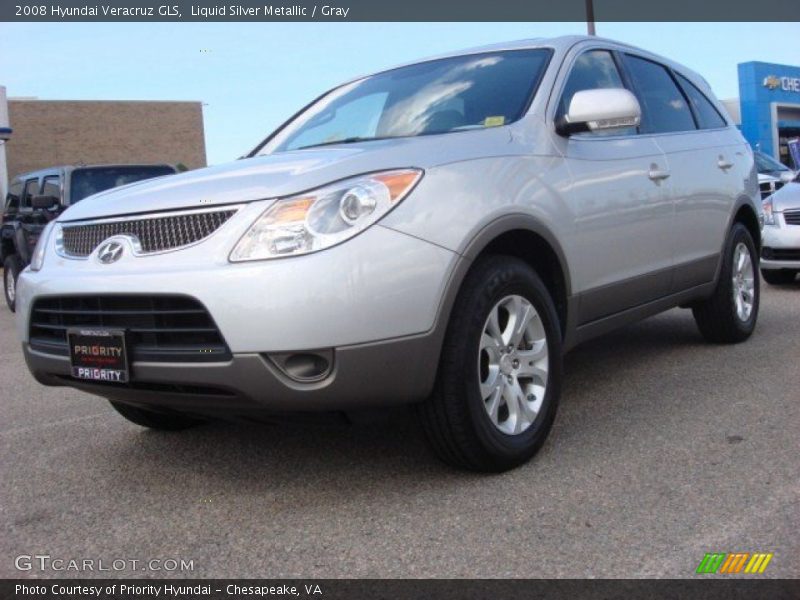 Liquid Silver Metallic / Gray 2008 Hyundai Veracruz GLS