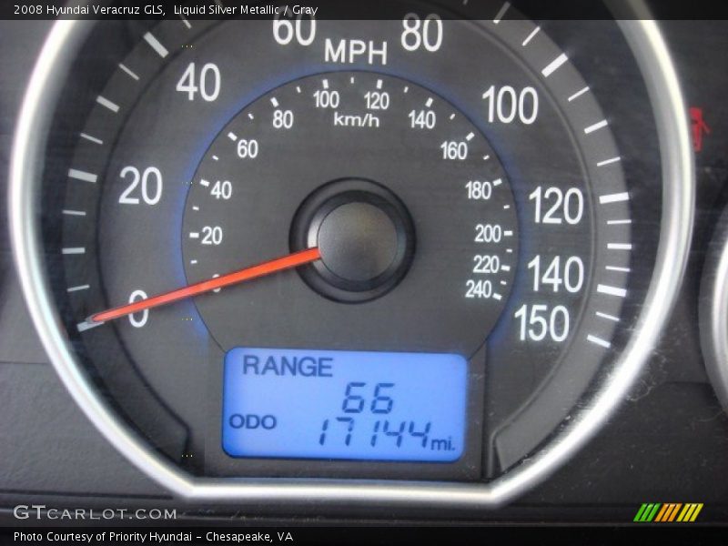Liquid Silver Metallic / Gray 2008 Hyundai Veracruz GLS