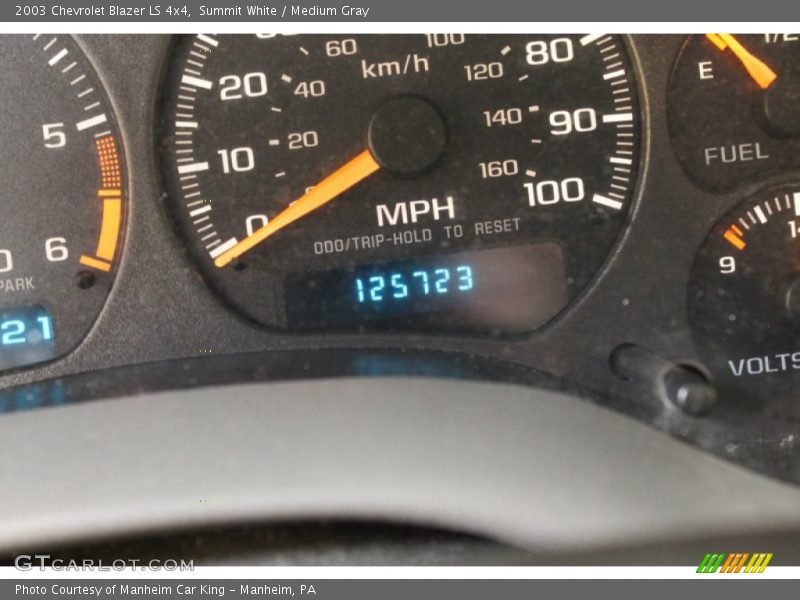 Summit White / Medium Gray 2003 Chevrolet Blazer LS 4x4