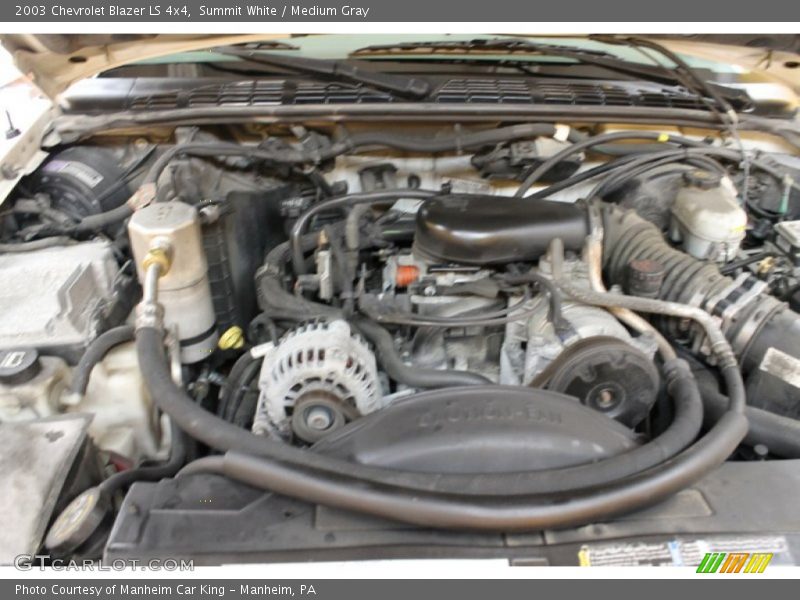 Summit White / Medium Gray 2003 Chevrolet Blazer LS 4x4