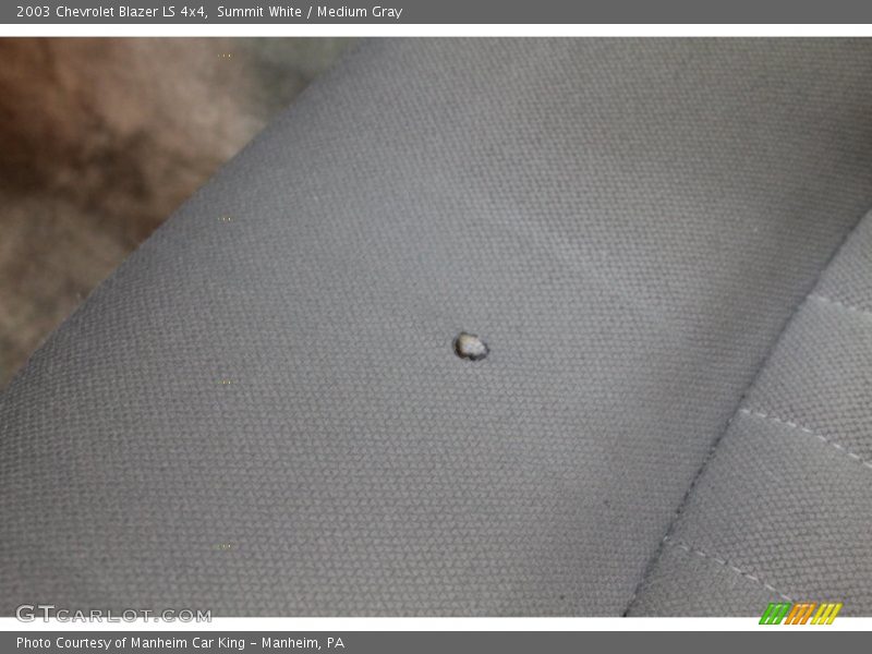 Summit White / Medium Gray 2003 Chevrolet Blazer LS 4x4