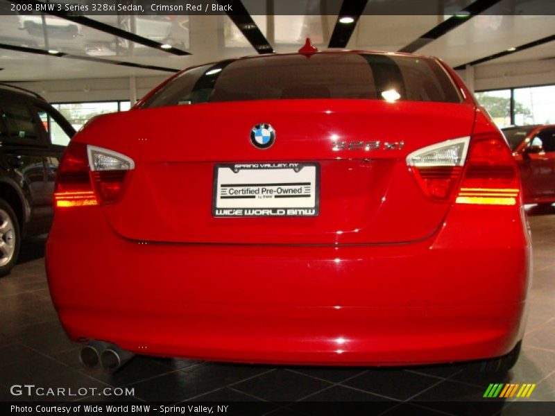 Crimson Red / Black 2008 BMW 3 Series 328xi Sedan