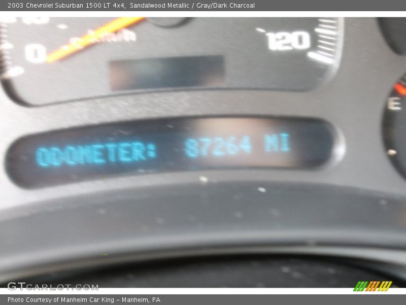 Sandalwood Metallic / Gray/Dark Charcoal 2003 Chevrolet Suburban 1500 LT 4x4