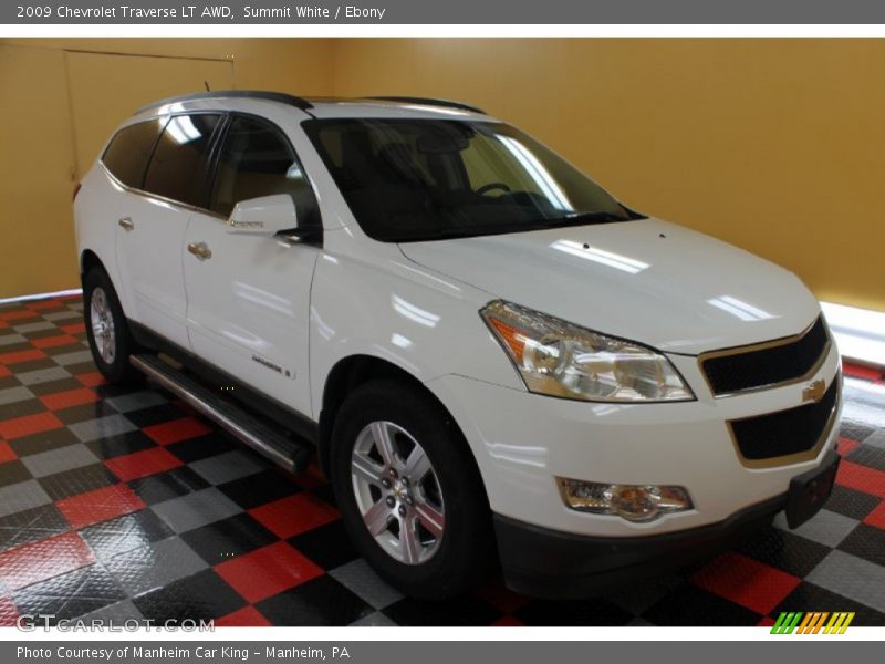 Summit White / Ebony 2009 Chevrolet Traverse LT AWD
