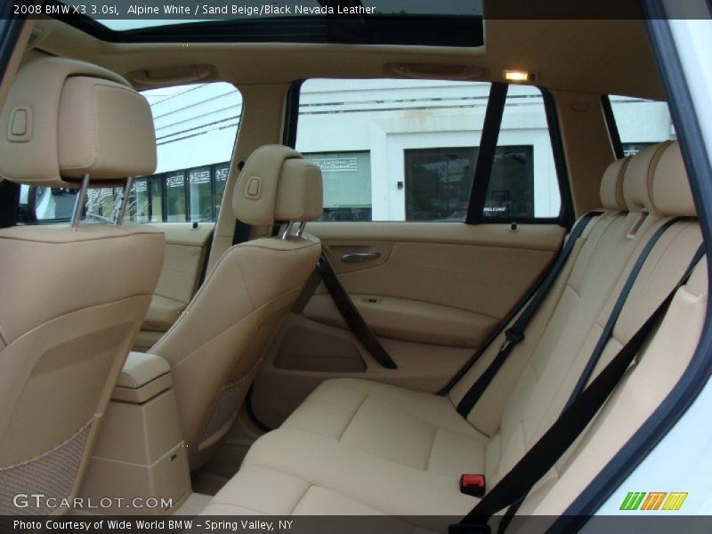 Alpine White / Sand Beige/Black Nevada Leather 2008 BMW X3 3.0si