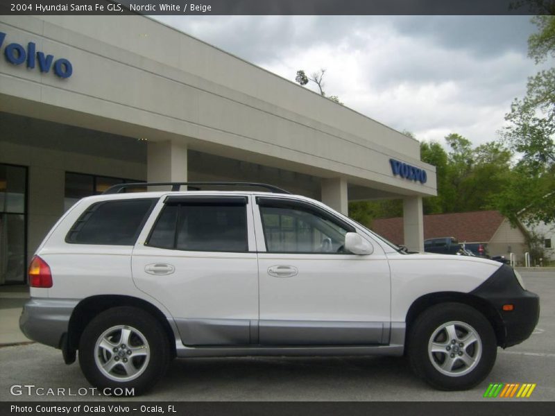 Nordic White / Beige 2004 Hyundai Santa Fe GLS