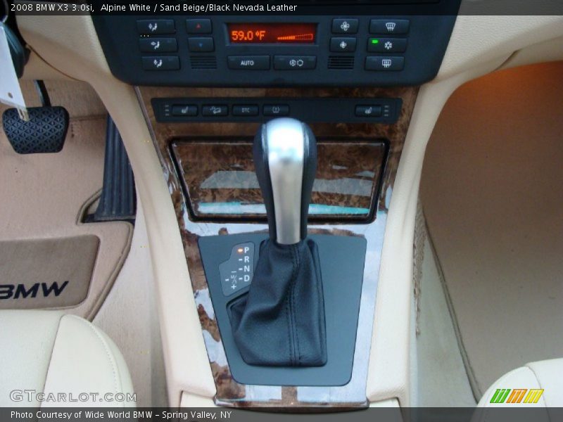 Alpine White / Sand Beige/Black Nevada Leather 2008 BMW X3 3.0si