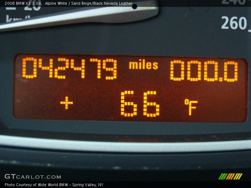 Alpine White / Sand Beige/Black Nevada Leather 2008 BMW X3 3.0si