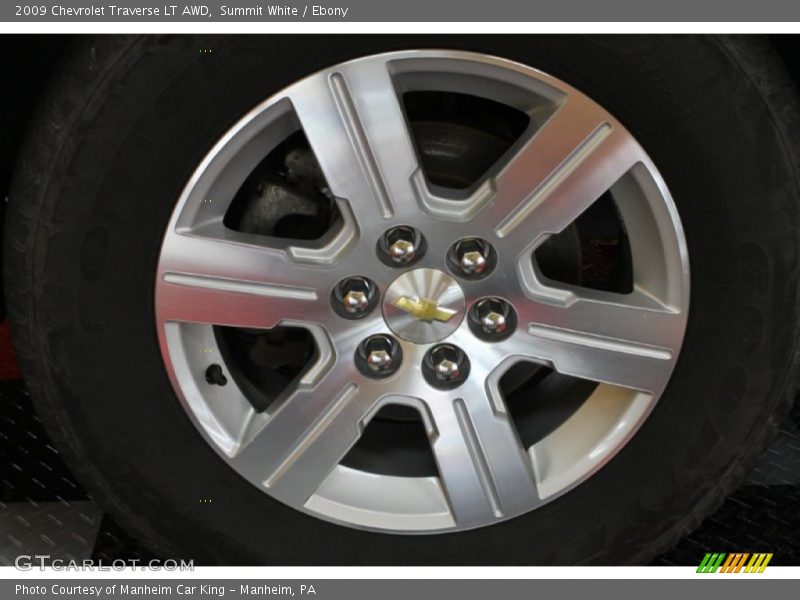 Summit White / Ebony 2009 Chevrolet Traverse LT AWD