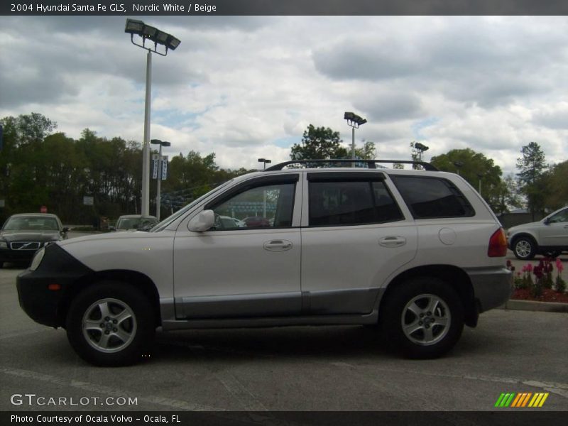 Nordic White / Beige 2004 Hyundai Santa Fe GLS