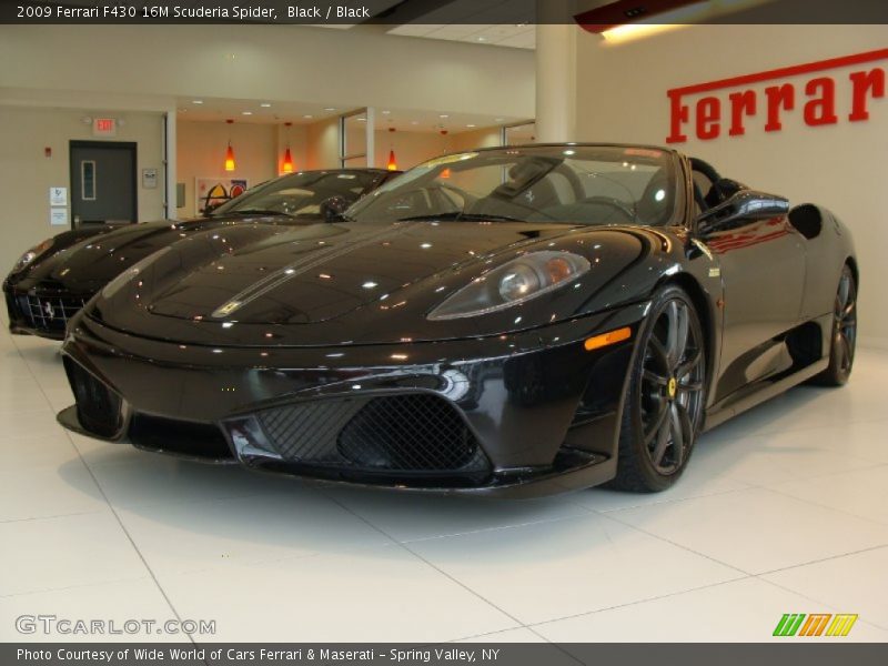 Front 3/4 View of 2009 F430 16M Scuderia Spider