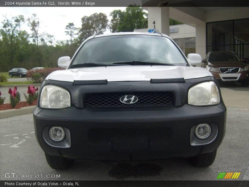 Nordic White / Beige 2004 Hyundai Santa Fe GLS