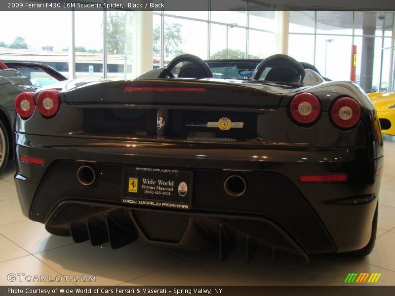 Black / Black 2009 Ferrari F430 16M Scuderia Spider