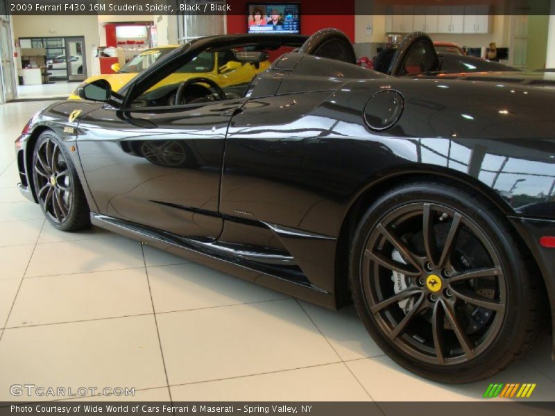 Black / Black 2009 Ferrari F430 16M Scuderia Spider