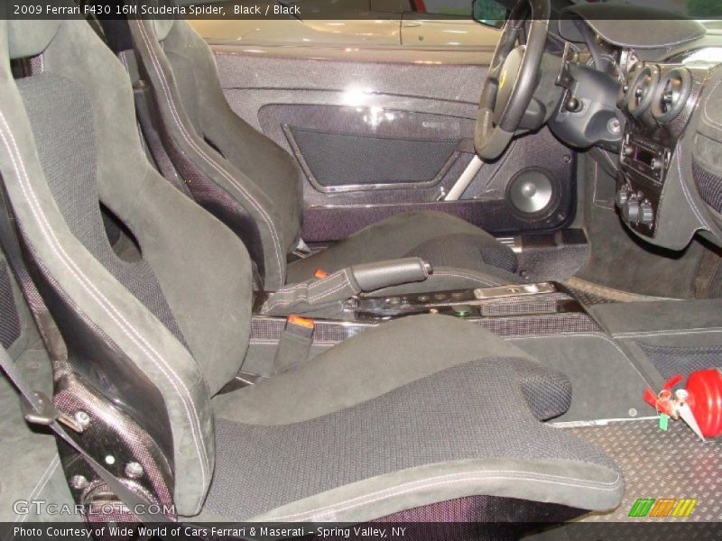  2009 F430 16M Scuderia Spider Black Interior