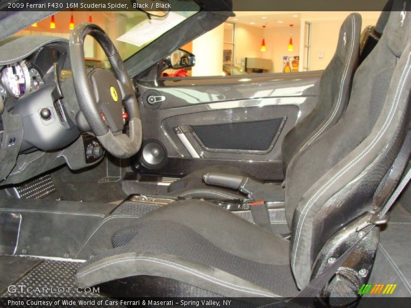  2009 F430 16M Scuderia Spider Black Interior