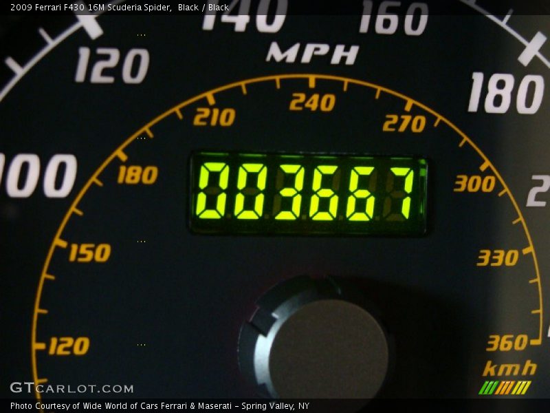 Black / Black 2009 Ferrari F430 16M Scuderia Spider