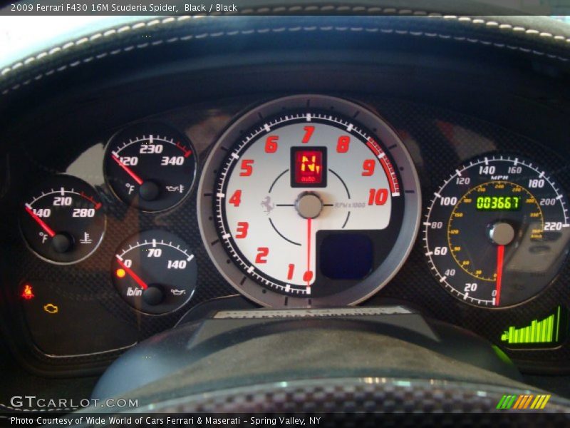  2009 F430 16M Scuderia Spider 16M Scuderia Spider Gauges