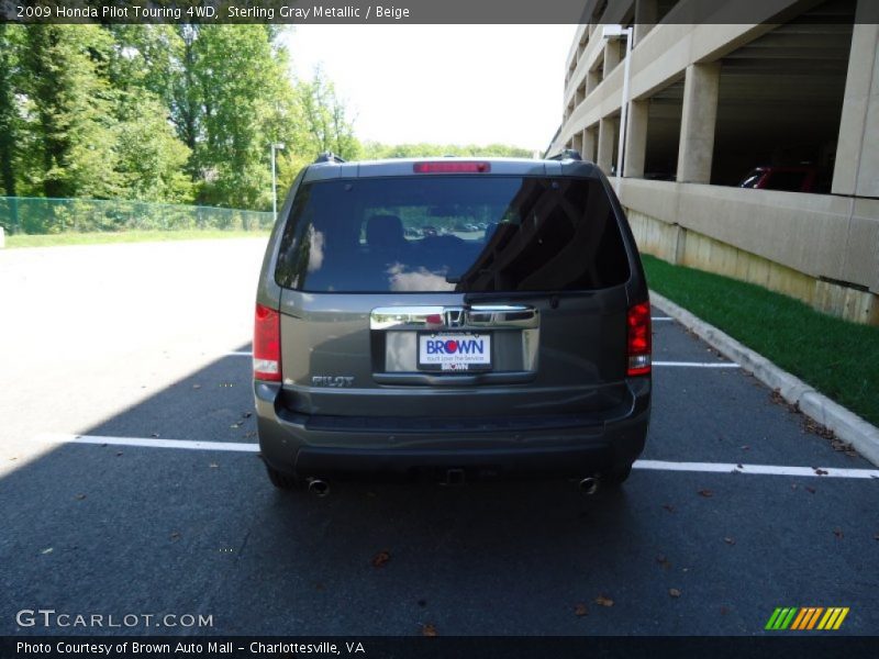 Sterling Gray Metallic / Beige 2009 Honda Pilot Touring 4WD