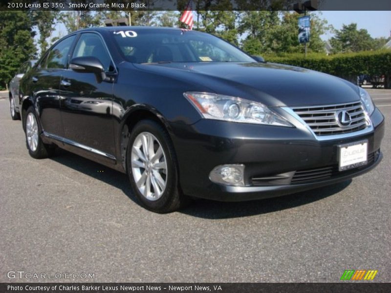 Smoky Granite Mica / Black 2010 Lexus ES 350