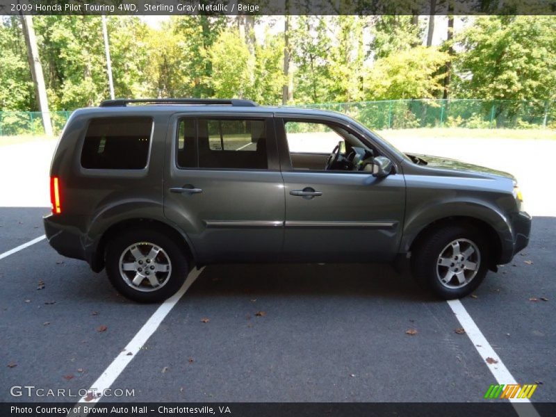 Sterling Gray Metallic / Beige 2009 Honda Pilot Touring 4WD