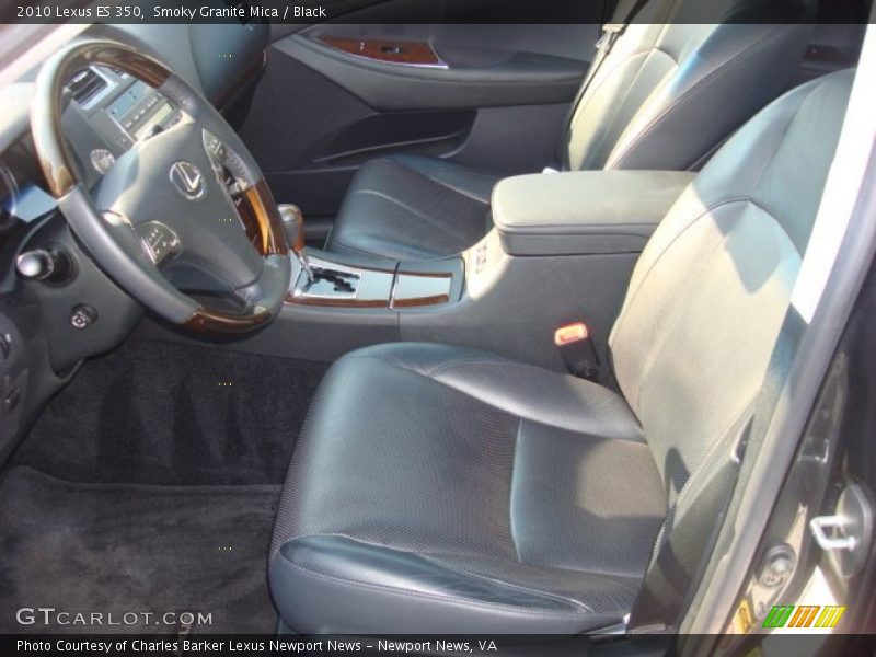 Smoky Granite Mica / Black 2010 Lexus ES 350