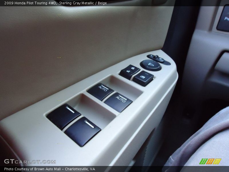 Sterling Gray Metallic / Beige 2009 Honda Pilot Touring 4WD