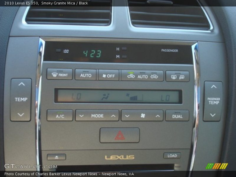 Smoky Granite Mica / Black 2010 Lexus ES 350