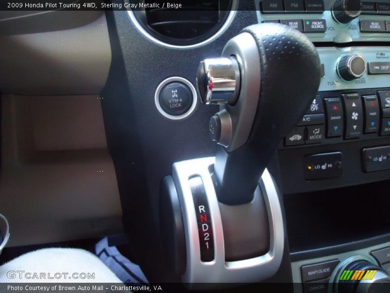 Sterling Gray Metallic / Beige 2009 Honda Pilot Touring 4WD