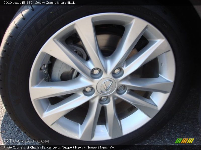 Smoky Granite Mica / Black 2010 Lexus ES 350