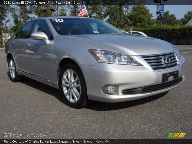 Tungsten Silver Pearl / Light Gray 2010 Lexus ES 350