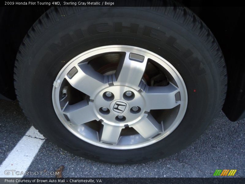 Sterling Gray Metallic / Beige 2009 Honda Pilot Touring 4WD