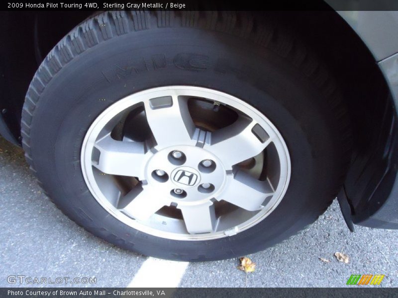 Sterling Gray Metallic / Beige 2009 Honda Pilot Touring 4WD