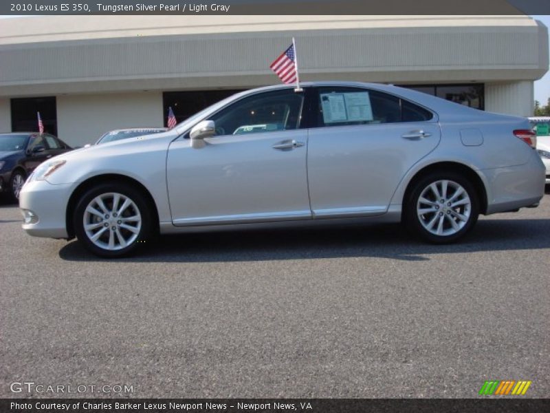 Tungsten Silver Pearl / Light Gray 2010 Lexus ES 350
