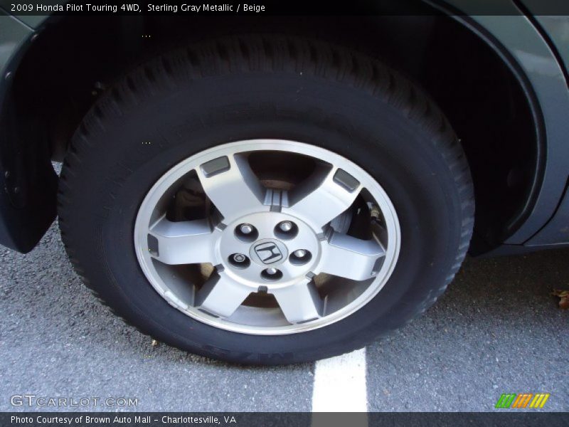 Sterling Gray Metallic / Beige 2009 Honda Pilot Touring 4WD