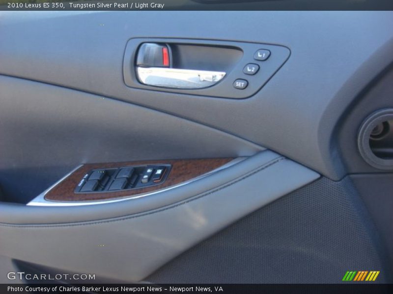 Tungsten Silver Pearl / Light Gray 2010 Lexus ES 350