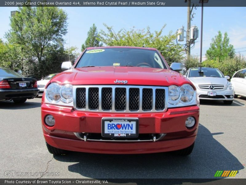 Inferno Red Crystal Pearl / Medium Slate Gray 2006 Jeep Grand Cherokee Overland 4x4