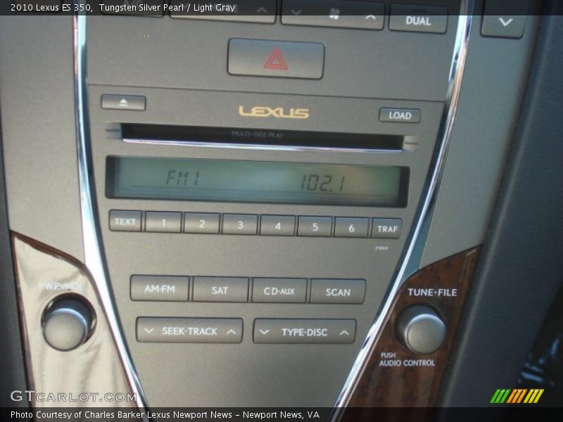 Tungsten Silver Pearl / Light Gray 2010 Lexus ES 350