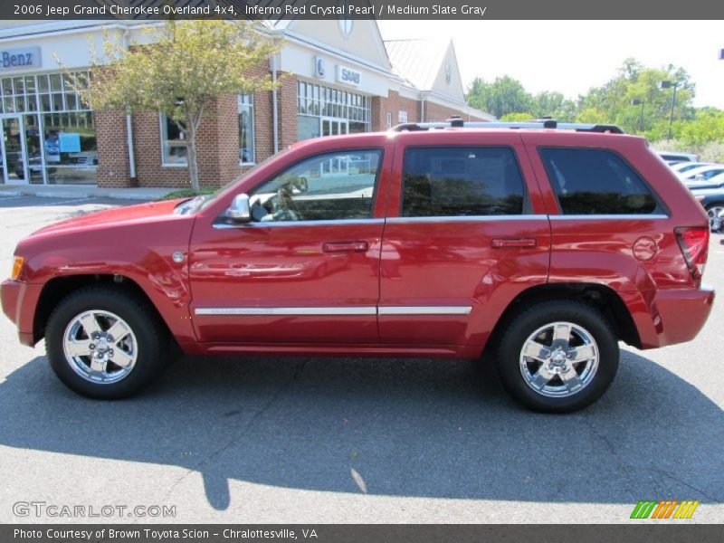 Inferno Red Crystal Pearl / Medium Slate Gray 2006 Jeep Grand Cherokee Overland 4x4