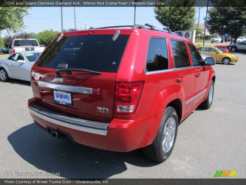 Inferno Red Crystal Pearl / Medium Slate Gray 2006 Jeep Grand Cherokee Overland 4x4