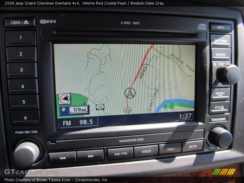 Navigation of 2006 Grand Cherokee Overland 4x4
