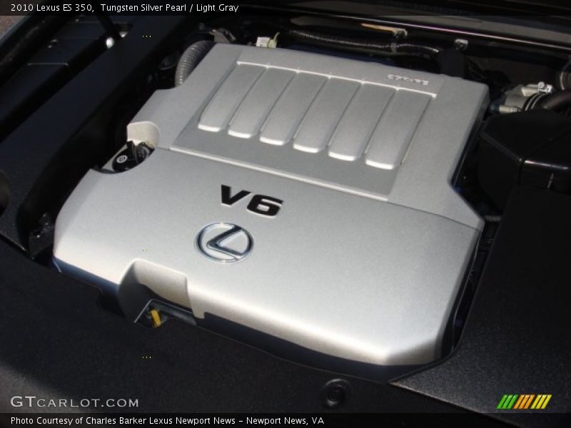 Tungsten Silver Pearl / Light Gray 2010 Lexus ES 350